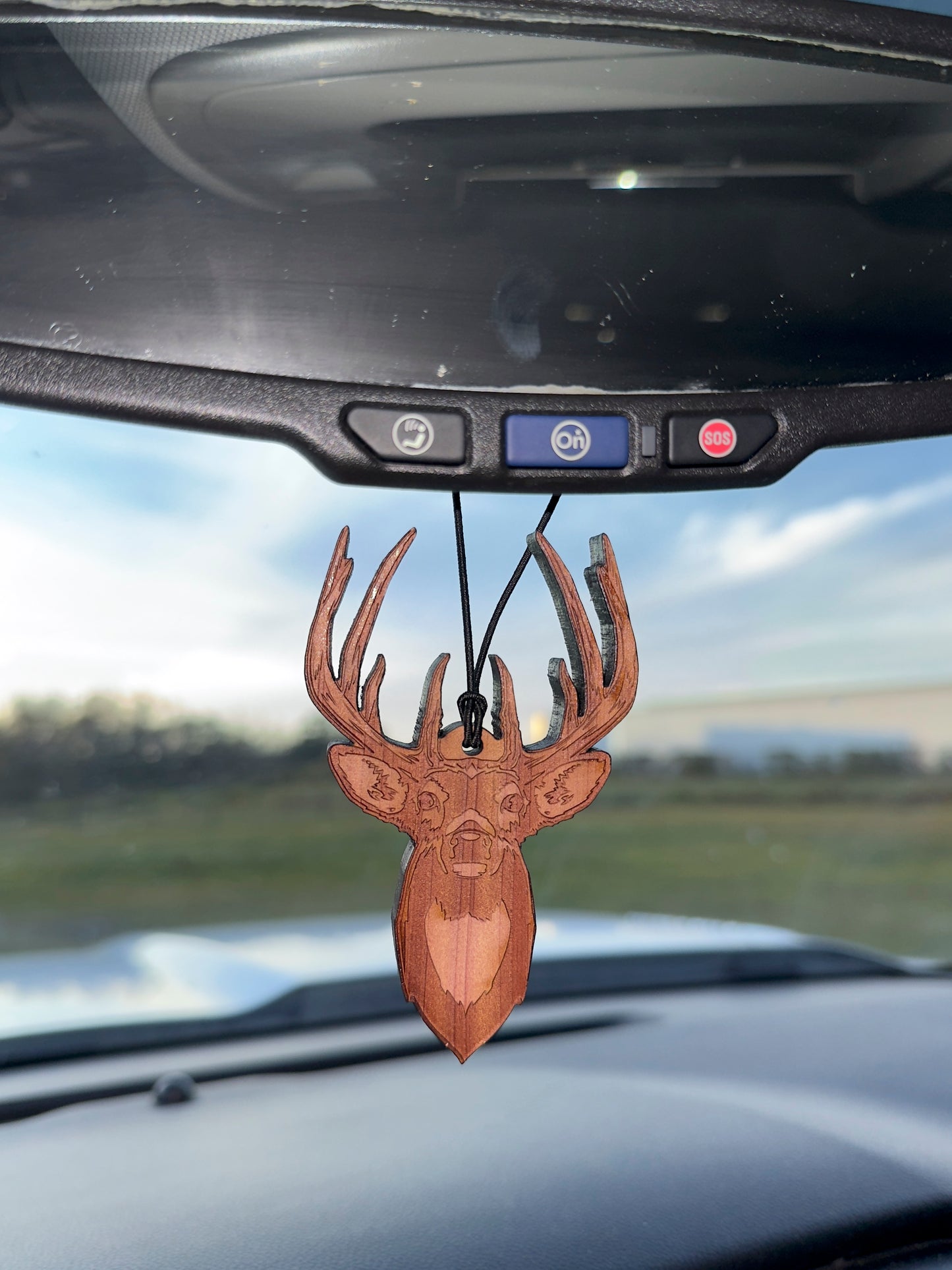 The American Deer Air Freshener - Made from real cedar wood in the USA