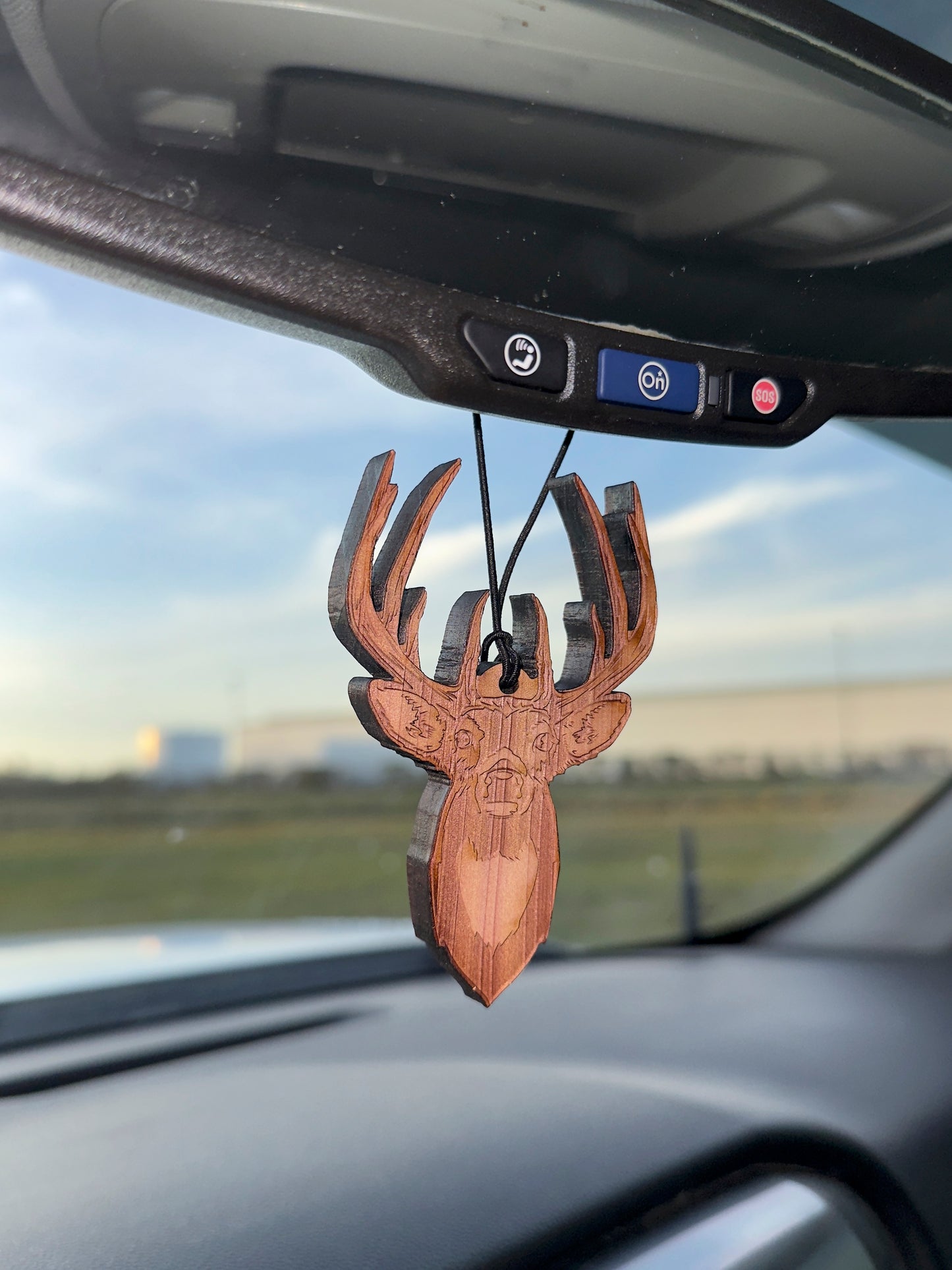 The American Deer Air Freshener - Made from real cedar wood in the USA