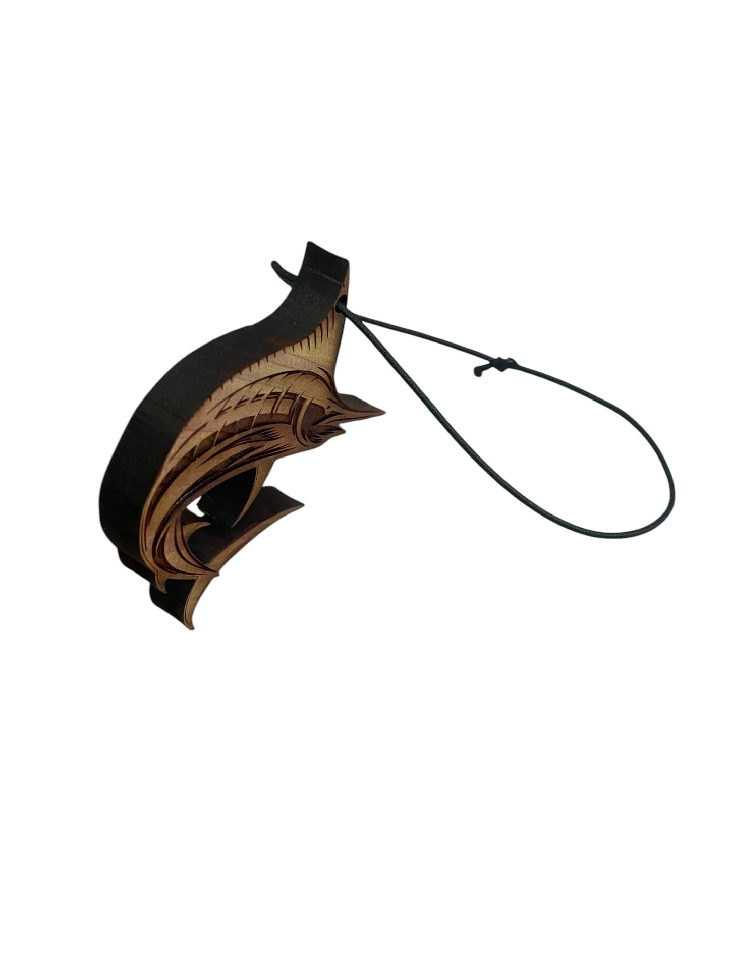 The Sailfish Air Freshener - Made from real cedar wood in the USA