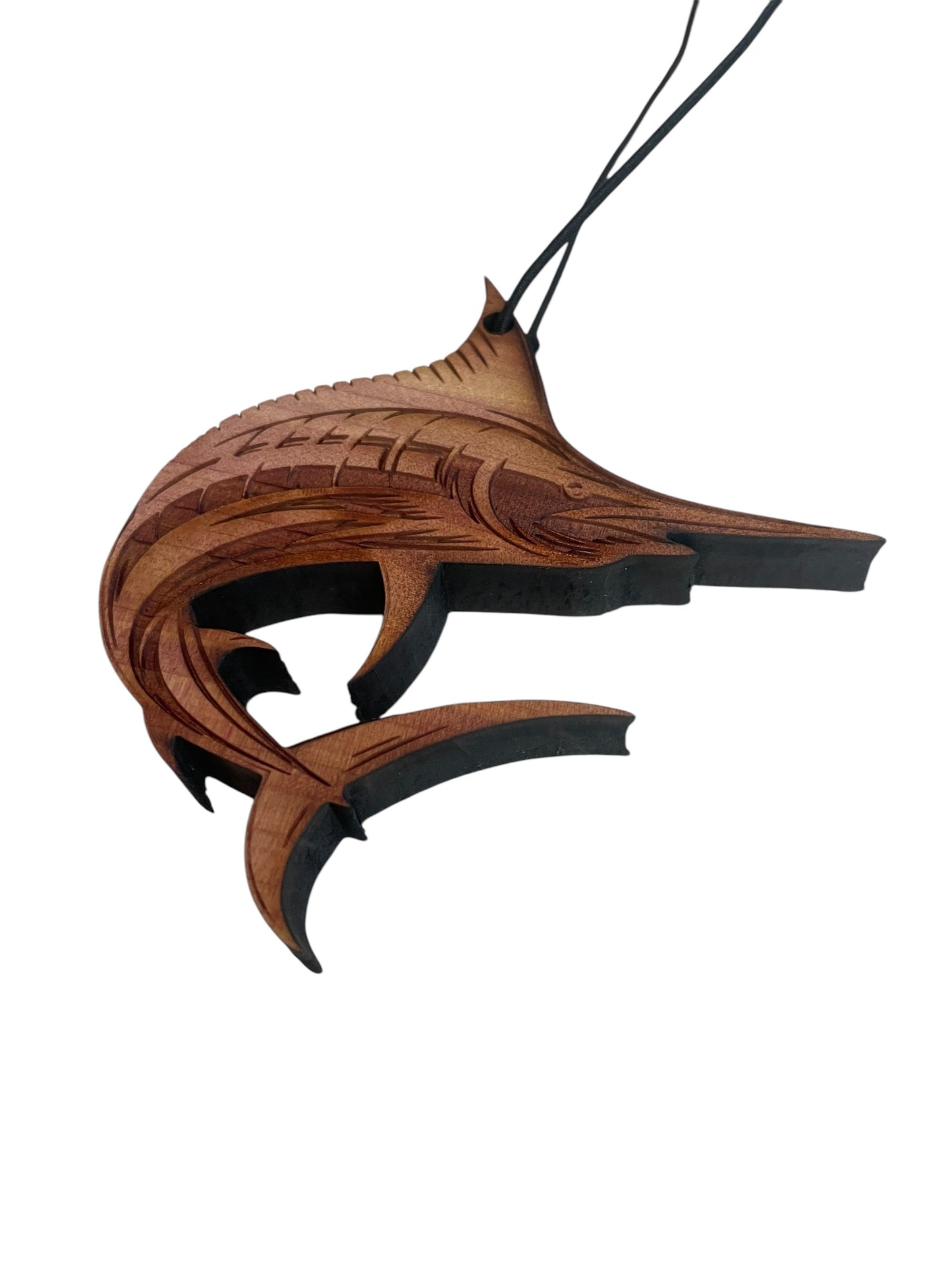 The Sailfish Air Freshener - Made from real cedar wood in the USA