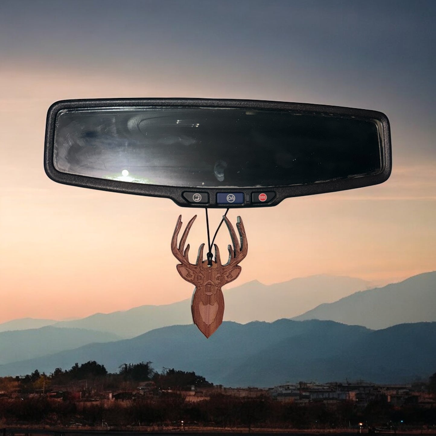 The American Deer Air Freshener - Made from real cedar wood in the USA