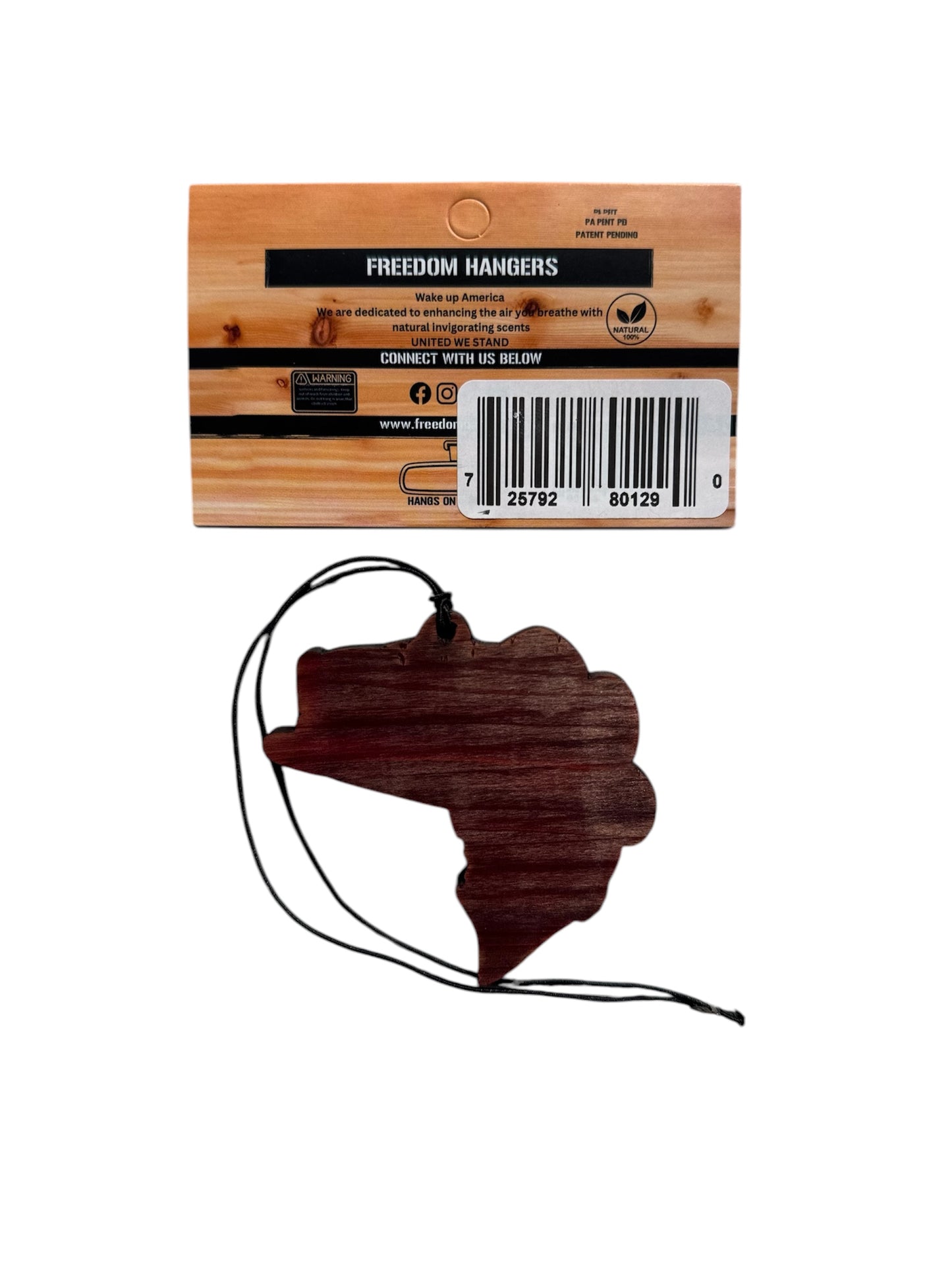 The Bass Air Freshener - Made from real cedar wood in the USA
