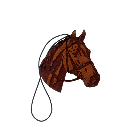 The American Mustang Air Freshener - Made from real cedar wood in the USA
